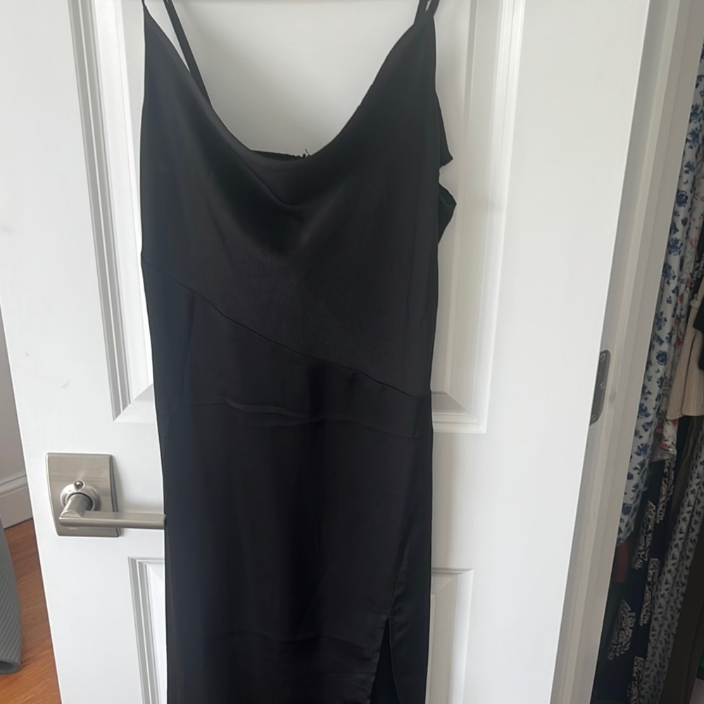 Marshalls Black Sleeveless Slip Dress